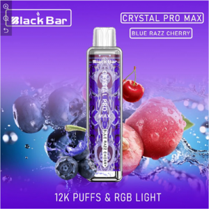 Wholesale I Vape Black Bar RGB Light 12K Puffs Crystal E Cigarette in Stock Crystal Vapes 12000 Puffs