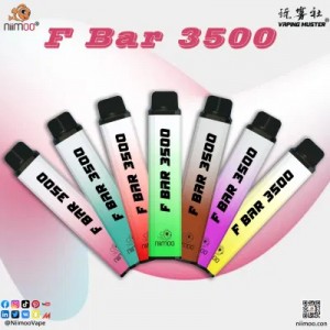 Niimoo F Bar 3500 Puffs Plus Electronic Cigarette Vapes Pen Wholesale Vape OEM
