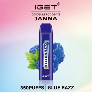 Iget JANNA Hot selling Mini Disposable E-cigarette 350 Puffs Vape