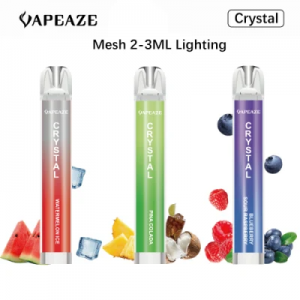 Vapeaze 2ml Ske Crystal Bar Vape 600puffs Tpd Electronic Cigarette Wholesale Disposable Vape