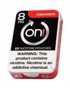 On! Cinnamon 8mg Nicotine Strength pouches