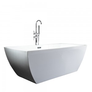 2021 New Style for Hotel Bathroom Acrylic Small Rectangle Freestanding Bath tub 9007X