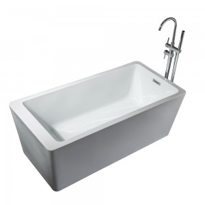 Bathroom white freestanding bath tub modern acrylic bathtub 9024X