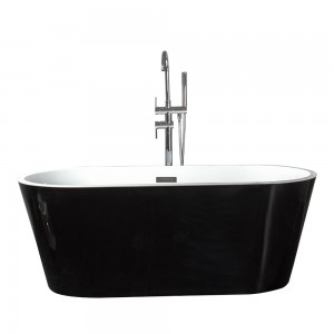 Elegant Black Color Freestanding Tub Bathroom Bathtubs 9003 black