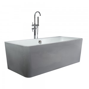 New Design Modern Acrylic Freestanding Bathtub Soaking Bath Tub Spa Bathroom Tubs 9001