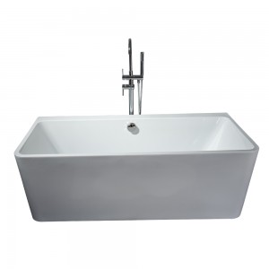 New Design Modern Acrylic Freestanding Bathtub Soaking Bath Tub Spa Bathroom Tubs 9001