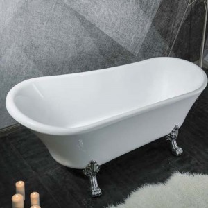 Clawfoot tub acrylic free standing bathtub best seller soaking tub freestanding tub D901