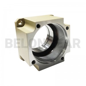helical internal gear housing for planetary reducers