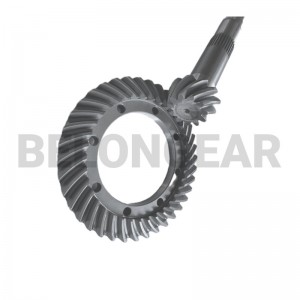 The lapped bevel gear for the agriculture tractor