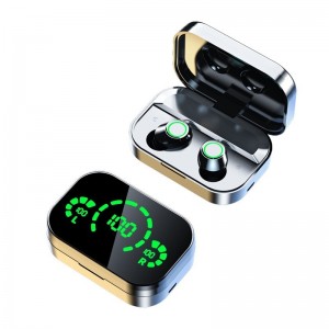 YD03 TWS Mirror Earphones Touch Control Led Display Wireless Headphone Stereo Earbuds