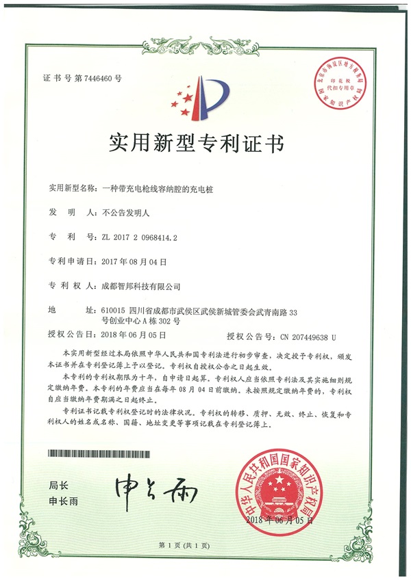 Patent certificate (13)