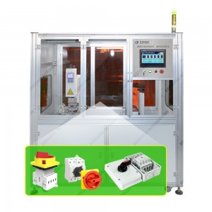 Isolation switch automatic transfer printing and laser marking unit