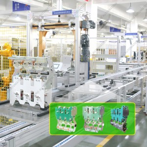 Automatic production line for vacuum circuit breakers