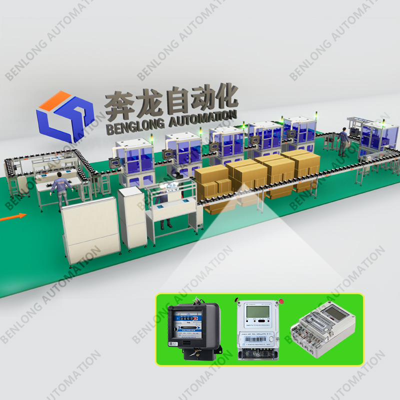 Automated production line for energy meters (3D)