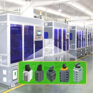 Fotoelementu līdzstrāvas izolācijas slēdža automātiskās montāžas testēšanas elastīgā ražošanas līnija