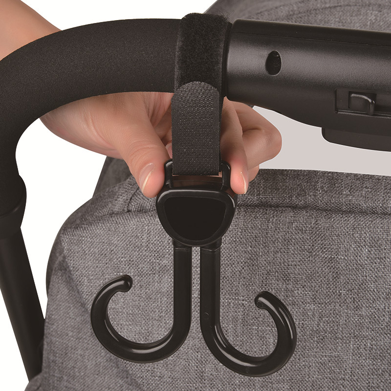 2 Pack Double Stroller Hooks, Universal Bags Clips, Adjustable Hook