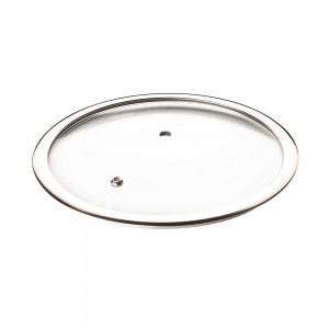 T Type Tempered Glass Lids with Stainless Steel Knob