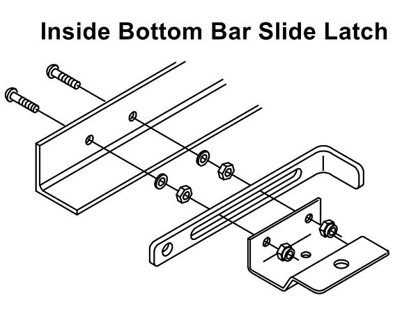 High definition Roll Up Door - Inside Bottom Bar Slide Latch for Commerical Roll Up Doors – Bestar