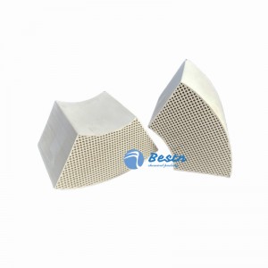 Cordierite Cylindrical Fan-shaped Honeycomb Ceramic Regenerator for Ladle and Intermediate Ladle Baking Device