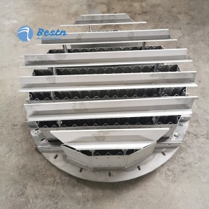 Stainless Steel 304 316L Tower Internals Metal Trough Pan Type Gas-liquid Distributor for Packing Column