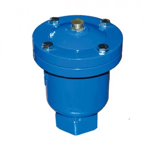 Single ball/double orifice air release valve