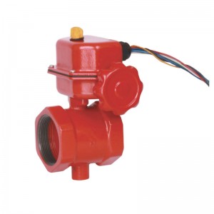 Wholesale Price 6 Inch DN150 FM UL Approved Fire Sprinkler Product 300psi Grooved Signal Butterfly Valve