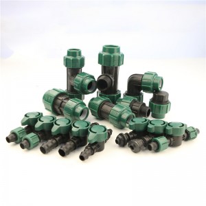 PE/PP/HDPE pipe compression fitting