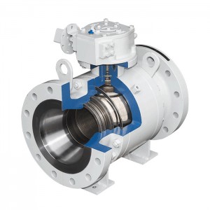 API WCB Trunnion mounted ball valve