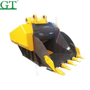 Concrete Jaw Crusher Bucket Skidsteer To Crush and Recycle Materials for 5-35 Tons Excavator