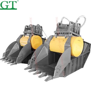 Concrete Jaw Crusher Bucket Skidsteer To Crush and Recycle Materials for 5-35 Ton Excavator