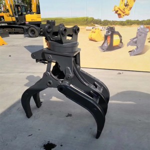 Excavator Attachments Rotating Light Wooden Forest Grapple Bucket