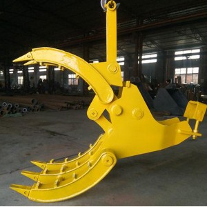 Excavator Attachments Rotating Light Wooden Forest Grapple Bucket