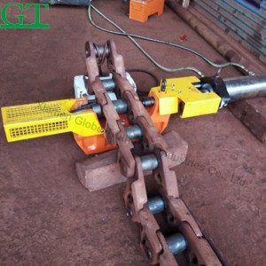 Máquina hidráulica portátil de prensa de pernos de enlace de vías Empujador de pins de enlace de vía para escavadora e bulldozer