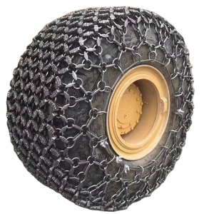 Chaîne de protection des pneus de chargeuse sur pneus 26,5-25