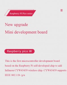 Raspberry Pi Pico series