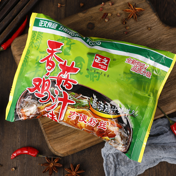 Chicken and Mushroom Soup Instant Glass Noodles in bag