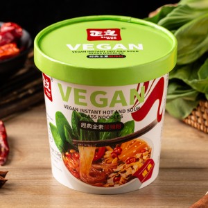 Vegan Instant Hot and Sour Glass Noodles with HALAL