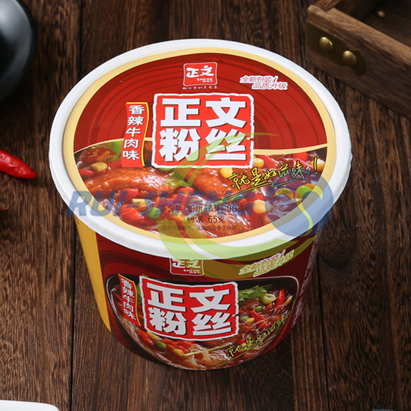 instant hot pot self heating Factories –  Spicy Beef Flavor Glass Noodles – Ruisheng