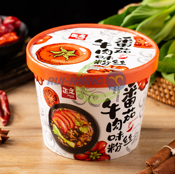 instant hot pot self heating Manufacturer –  Xiha Tomato and Beef Flavor Instant Glass Noodles – Ruisheng