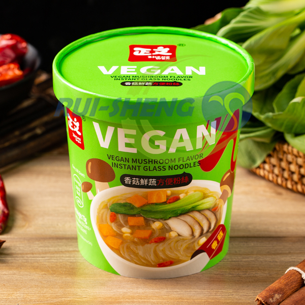 OEM Best suan la fen china Pricelist –  vegan mushroom flavor instant glass noodles – Ruisheng