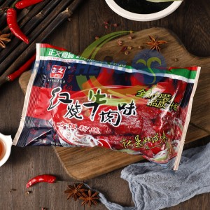 mala suan la fen Suppliers –  Braised Beef Flavor Glass Noodles in bag – Ruisheng