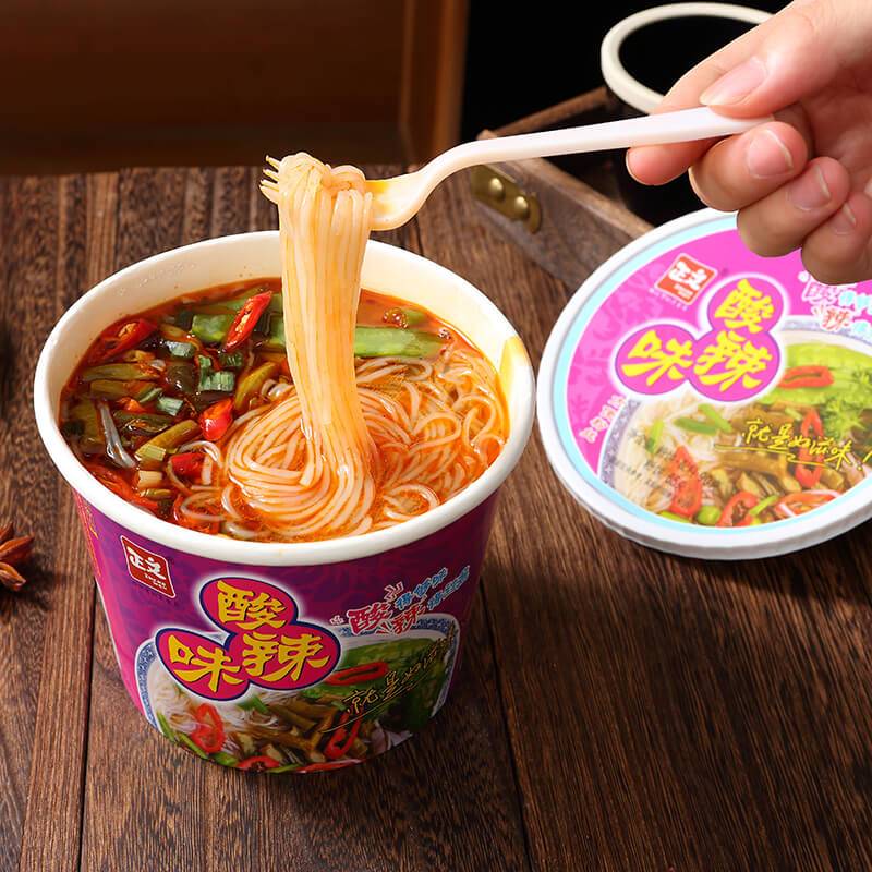 2021 China New Design Instant Vegan Hot Sour Glass Noodles with Sauce seasoning in Bags - Spicy & Sour Soup Vermicelli – Ruisheng
