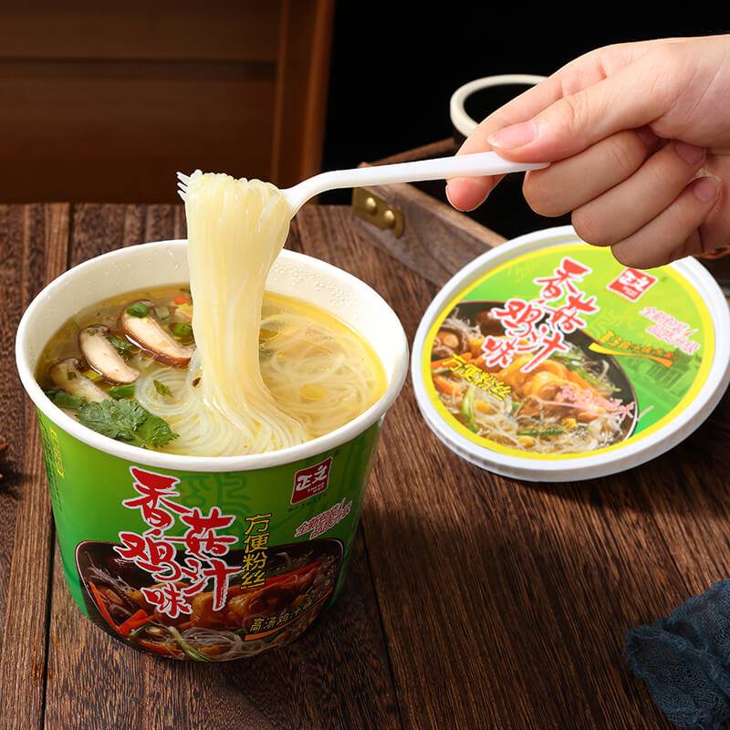 OEM/ODM Manufacturer Hot And Dry Noodles - Mushroom & Chicken Spicy and Sour Vermicelli – Ruisheng