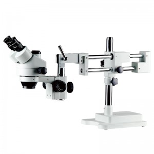 BS-3025T-ST2 Microscope Stereo Zoom miaraka amin'ny Stand Universal Arm Double