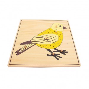 Montessori Wooden Bird Puzzle