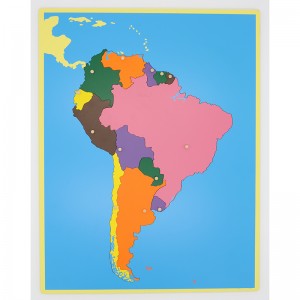 Baby Toy Montessori Puzzle South America Map Learnin