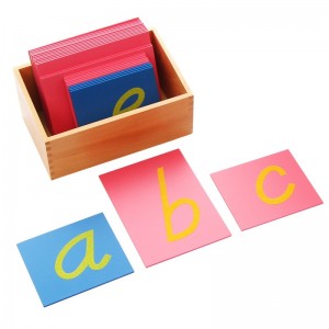 Professional China Educational Toy Montessori Materials - Capital Case Sandpaper Letters – Cursive – Bst