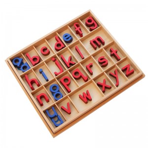 Small Movable Alphabet (Red & Blue)-Wood