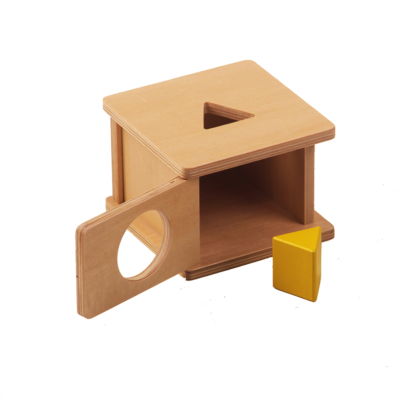 High Quality Montessori Material - Imbucare Box with Triangular Prism – Bst