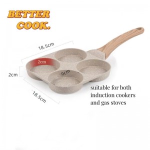 BC 4 hole Non-stick egg Frying Pan